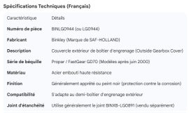 BINKLEY OUTSIDE GEAR BOX COVER PROPAR