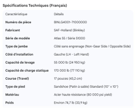 BINKLEY NON GEAR SIDE LEG 51000