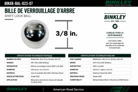BINKLEY SHAFT BALL .375"
