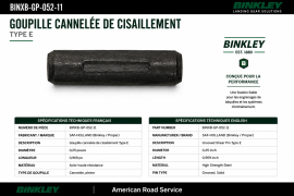 BINKLEY LOW DRIVE PIN 0.25" X 0.969"