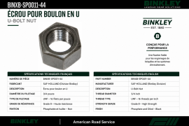 BINKLEY NUT 3/4" U-BOLT