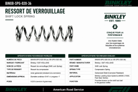 BINKLEY SHIFT LOCK SPRING