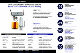 BRAKE SAFE HARDWARE KIT 2.50"