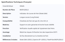 BRAKE SAFE TRUCK LONG STROKE