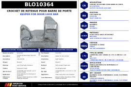 BLOXWICH DOOR ROD KEEPER RH