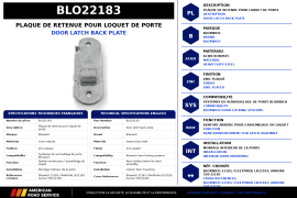 BLOXWICH DOOR LATCH BACK PLATE