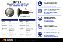 FRP BOLT 5/16" X 1"