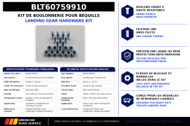 LANDING GEAR BOLT KIT 5/8" X 1-1/2"