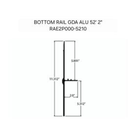 GREAT DANE BOTTOM RAIL 52' AE2P000-5210