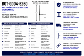 GREAT DANE BOTTOM RAIL 52' 60304106