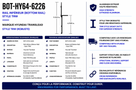 HYUNDAI BOTTOM RAIL TRW STYLE