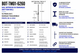 TRAILMOBILE BOTTOM RAIL 52' 90-4-2352