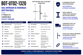 UTILITY BOTTOM RAIL 11' 1-6650-190