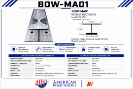 MANAC ROOF BOW 98.25" 502-407C