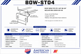 STOUGHTON ROOF BOW 98.75" 23-06636-000-00