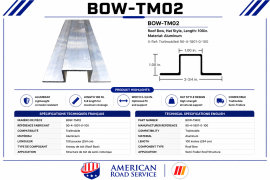 TRAILMOBILE ROOF BOW ALUM 100" 90-4-1801-0-100