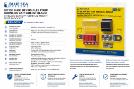 KIT DE BLOC DE FUSIBLES POUR MONTAGE DE BORNE DE BATTERIE BLUE SEA SYSTEMS