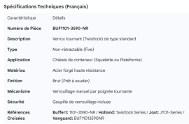 TWISTLOCK STANDARD TYPE NON-RETRACTABLE