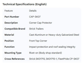 STRICK CORNER CAP PROTECTOR SK01793