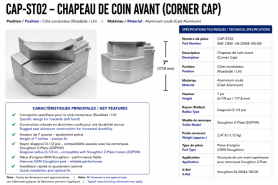 STOUGHTON - COIN SUP&Eacute;RIEUR GAUCHE 04-22044-100-00