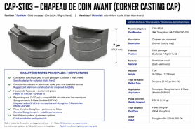 STOUGHTON - COIN SUP&Eacute;RIEUR DROITE 04-22044-200-00