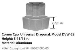 STOUGHTON CORNER CAP ALU RS/CS 04-19507-000-00