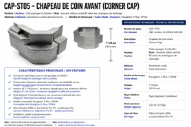 STOUGHTON - COIN SUP&Eacute;RIEUR GAUCHE 04-20624-200-00