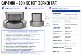 TRAILMOBILE - COIN SUP&Eacute;RIEUR 7511-A1-05