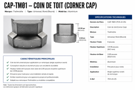 TRAILMOBILE CORNER CAP 7511-A1-05