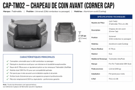 TRAILMOBILE CORNER CAP 7511-A1-08
