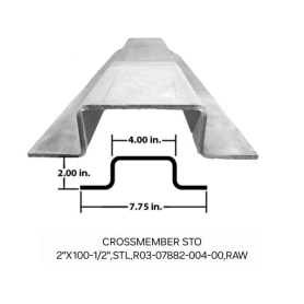 STHOUGHTON FRONT HAT CROSSMEMBER 100.56" 03-07882-004-00