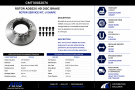 CONMET ADB22X ROTOR 150MM U-SHAPED (S-32193)