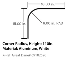 GREAT-DANE CORNER RADIUS 110" 69102520