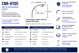HYUNDAI CORNER RADIUS 103-3/4" CUT LENGTH	