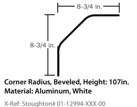 STOUGHTON CORNER RADIUS 107" PPW 01-12994-XXX-00