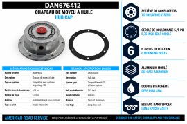 DANA HUB CAP OIL 5.75" DD FOR INFLATION SYSTEM