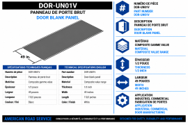 DOOR BLANK 1/2"X49"X110.5" WHT/WHT COMPOSITE VALUE