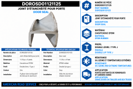 DOOR SEAL 1-1/8" X 9'