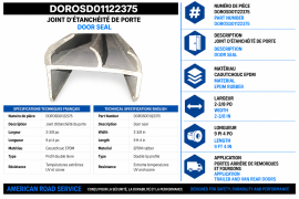 DOOR SEAL 2-3/8" X 9'4"