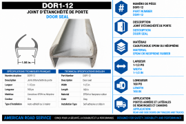 DOOR SEAL 1-1/2"X168"