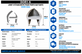 DOOR SEAL 3/4" X 168"
