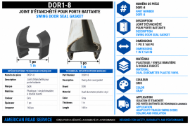 DOOR SEAL 1" X 168"