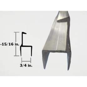 GREAT-DANE DOOR CHANNEL 3/4" X 14' 95573