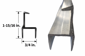GREAT-DANE DOOR CHANNEL 3/4" X 14' 95573
