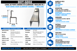 GREAT-DANE DOOR CHANNEL 3/4" X 14' 95573