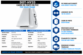 HYUNDAI DOOR FRAME PVC WHT 9'