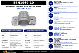 EBERHARD DOOR ROD GUIDE PLATE