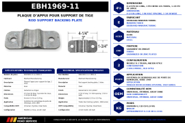 EBERHARD DOOR ROD BACK PLATE