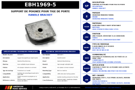 EBERHARD DOOR ROD HANDLE BRACKET