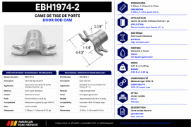 EBERHARD DOOR ROD CAM SHALLOW HEAD OLD STYLE (EBH1974-2X-13)